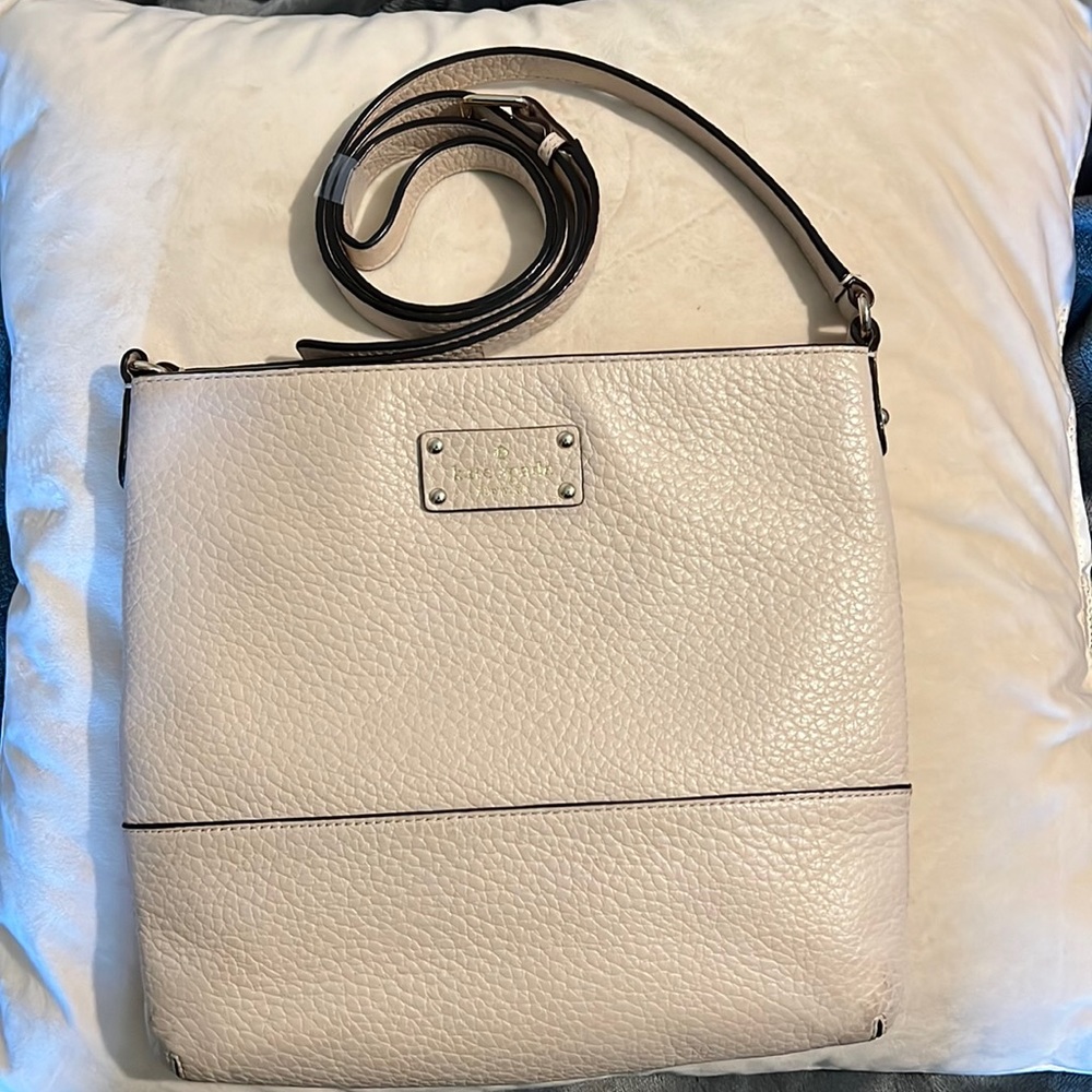 Kate Spade - new beige satchel/side body purse